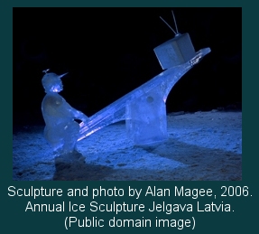 Sculpture and photo by Alan Magee